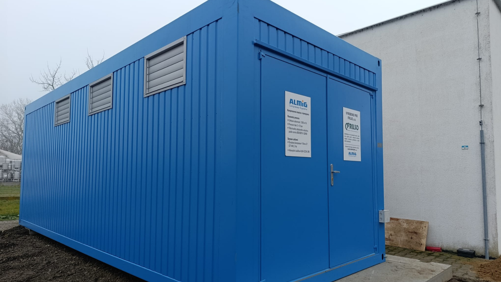 kompresorová stanice v kontejneru ALMiG