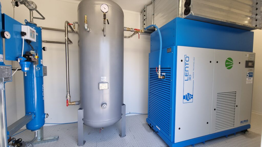 Kompresorová stanice bezolejové řešení